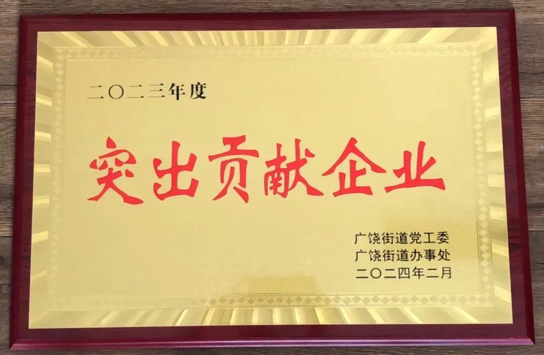 东营金田小商品市场发展有限公司荣获“突出贡献企业”荣誉称号